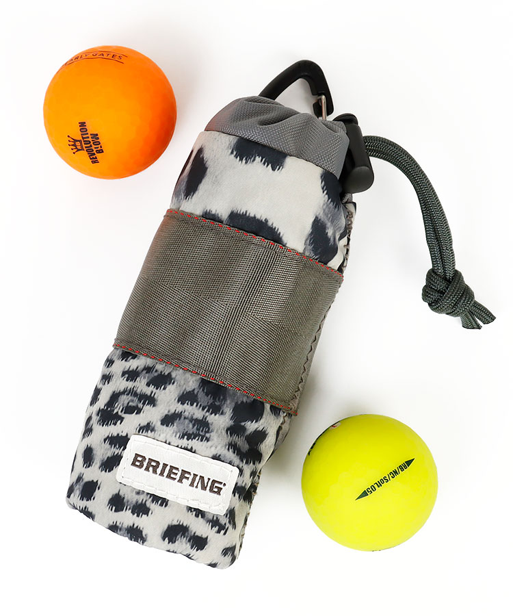 ブリーフィングゴルフ Br レオパード柄 パイプ型ボールポーチ レディースゴルフウェア通販 キュルキュルセレクト Curucuru Select