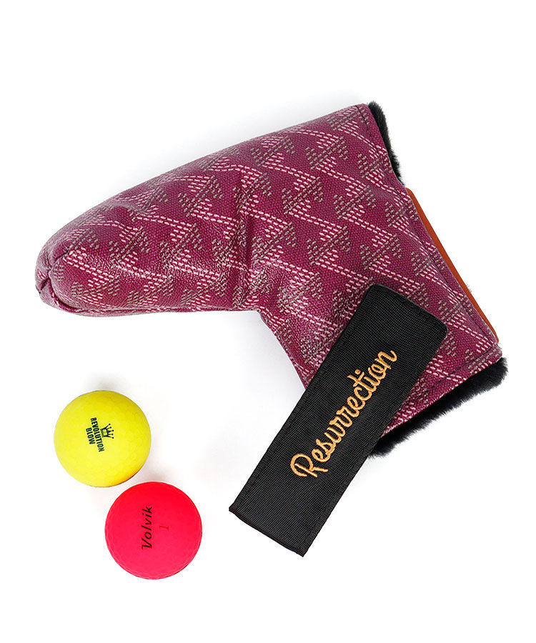 レザレクション Rr ロゴ総柄 パターカバー ピン型 レディースゴルフウェア通販 キュルキュルセレクト Curucuru Select