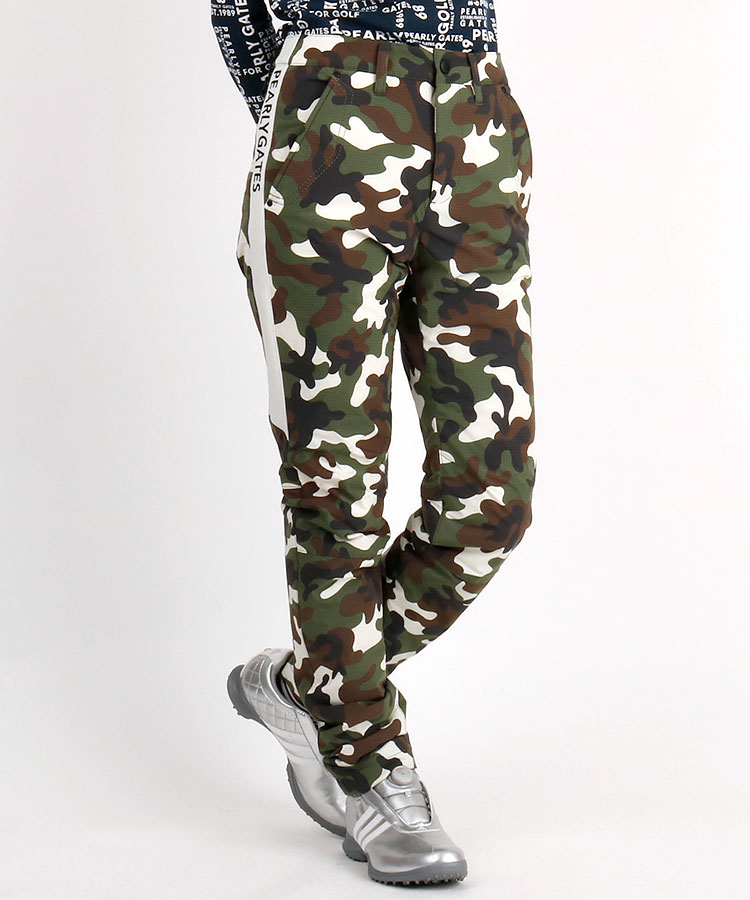 パーリーゲイツ Pg カモフラ柄sideライン入 中綿シャカパンツ レディースゴルフウェア通販 キュルキュルセレクト Curucuru Select