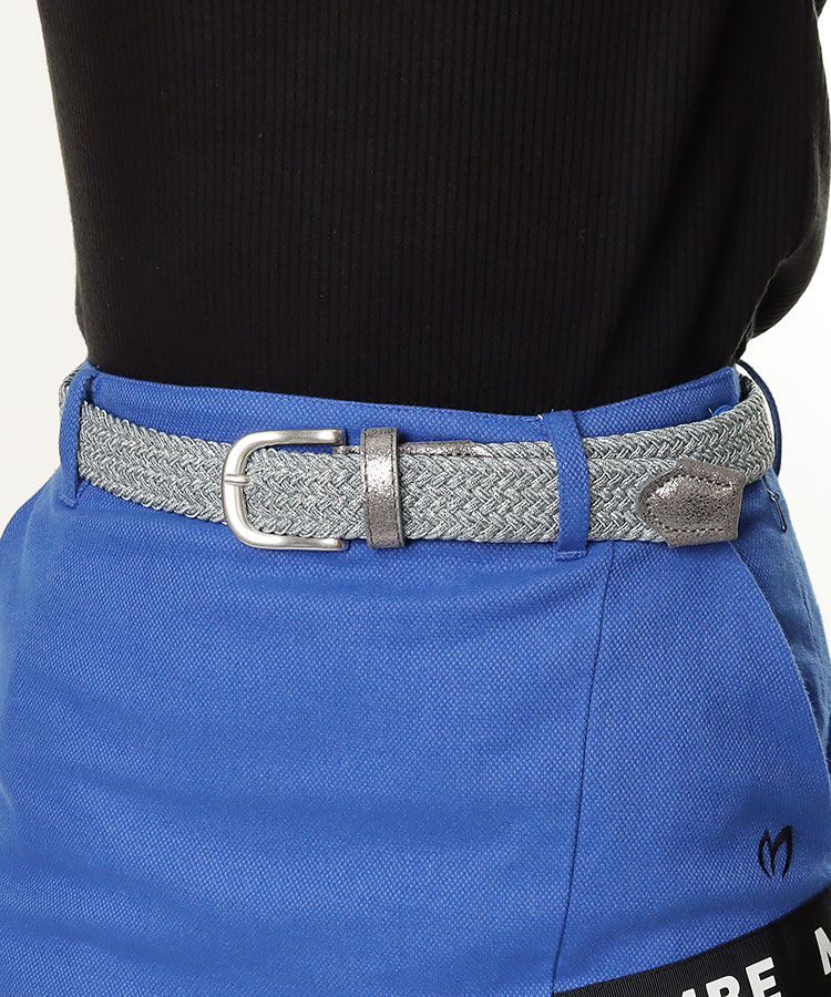 アルベルトゴルフ Al シルバーラメ ゴムメッシュベルト レディースゴルフウェア通販 キュルキュルセレクト Curucuru Select