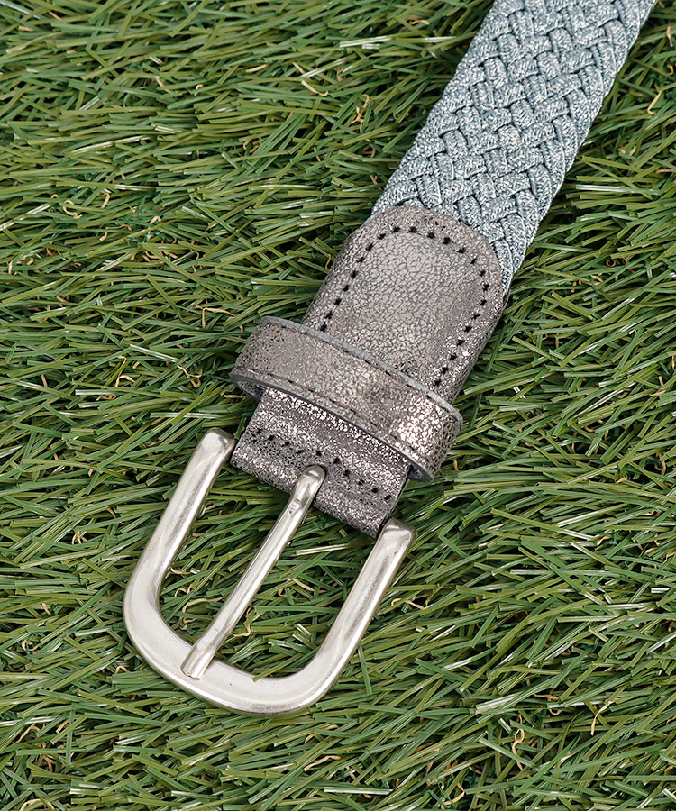 アルベルトゴルフ Al シルバーラメ ゴムメッシュベルト レディースゴルフウェア通販 キュルキュルセレクト Curucuru Select