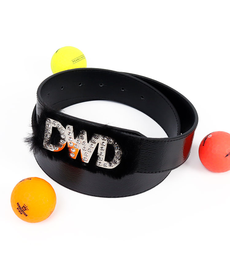 ダンスウィズドラゴン DD ファー付き☆ラインストーンバックルベルト