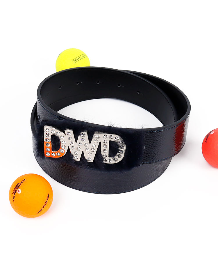 ダンスウィズドラゴン DD ファー付き☆ラインストーンバックルベルト