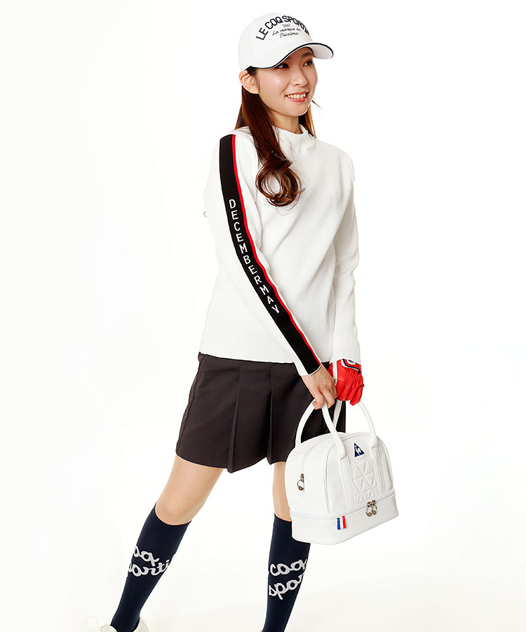 ディッセンバーメイ DM Sleeveロゴライン♪ハイネックニット