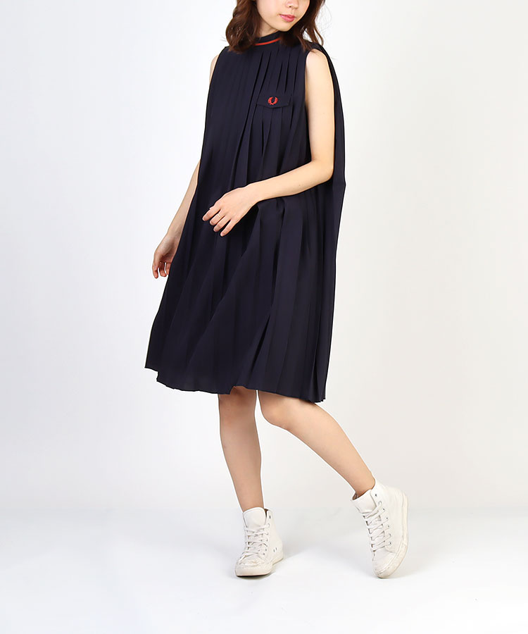 フレッドペリー Fp たっぷりプリーツ ノースリーブワンピ レディースゴルフウェア通販 キュルキュルセレクト Curucuru Select