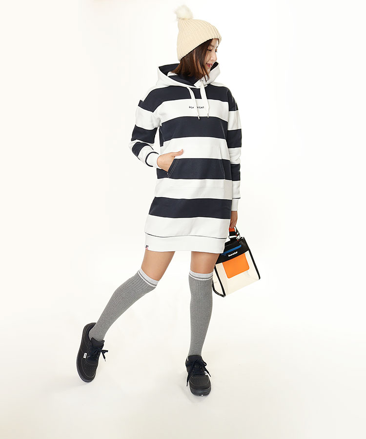 パーリーゲイツ Pg 裏起毛 ボーダースウェットワンピ レディースゴルフウェア通販 キュルキュルセレクト Curucuru Select