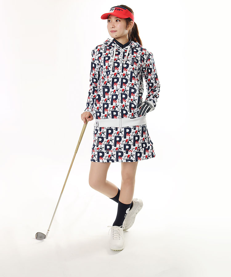 パーリーゲイツ Pg 総柄snoopy スウェットパーカー レディースゴルフウェア通販 キュルキュルセレクト Curucuru Select