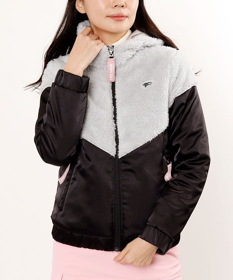 ビームスゴルフ Be ボア切替 防風サテンブルゾン レディースゴルフウェア通販 キュルキュルセレクト Curucuru Select