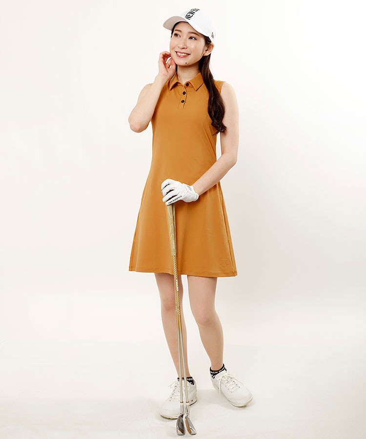 デサントゴルフ De 高機能 リサイクル染色ノースリーブワンピ レディースゴルフウェア通販 キュルキュルセレクト Curucuru Select