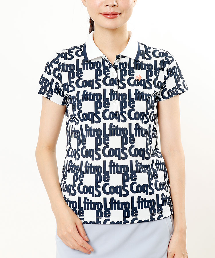 ルコックゴルフ Lq Allieコラボ タイポprint Uv半袖ポロ レディースゴルフウェア通販 キュルキュルセレクト Curucuru Select