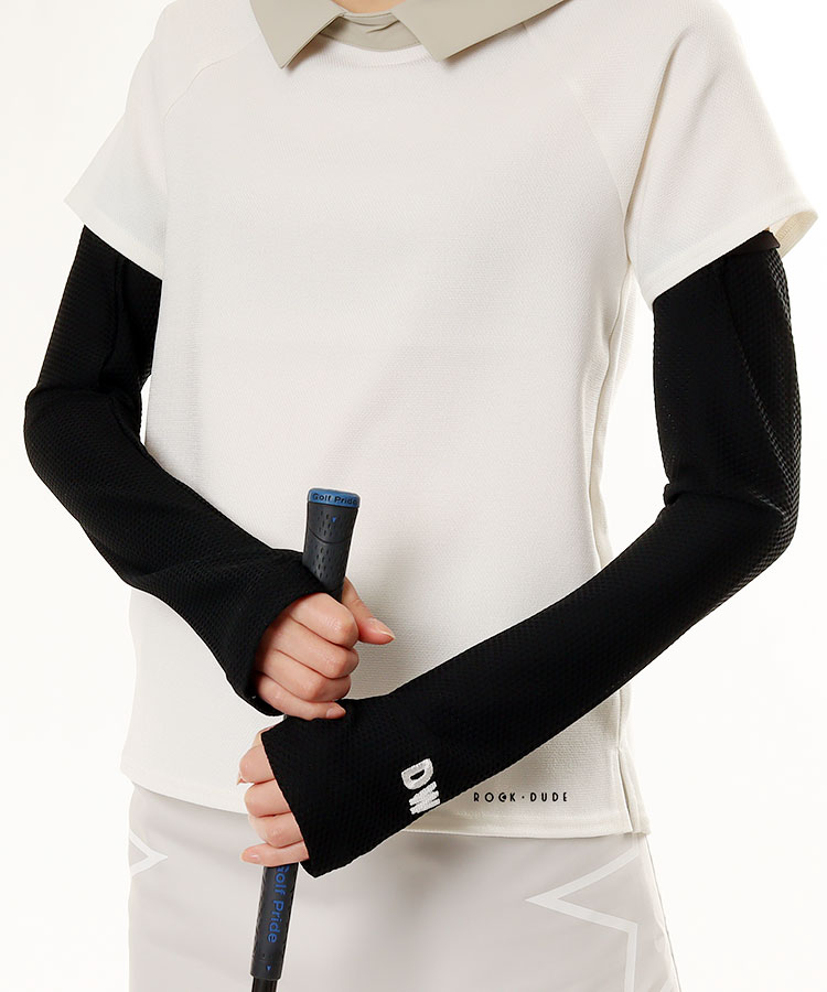 ダンスウィズドラゴン Dd ハニカムメッシュ 指穴アームカバー レディースゴルフウェア通販 キュルキュルセレクト Curucuru Select