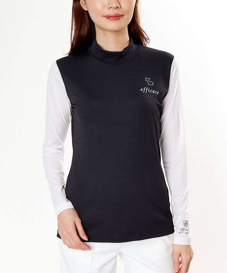 エフィカス Ef 選べるカラー モックネック長袖カットソー レディースゴルフウェア通販 キュルキュルセレクト Curucuru Select