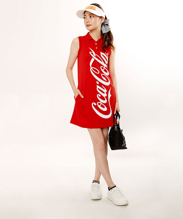 ジャックバニー Jb Cocacolabigロゴ ノースリーブワンピ レディースゴルフウェア通販 キュルキュルセレクト Curucuru Select