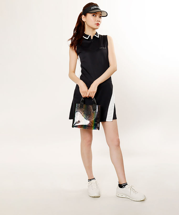 ジュン ロぺ Jr ライン切替 ペチ付きuvノースリーブワンピ レディースゴルフウェア通販 キュルキュルセレクト Curucuru Select
