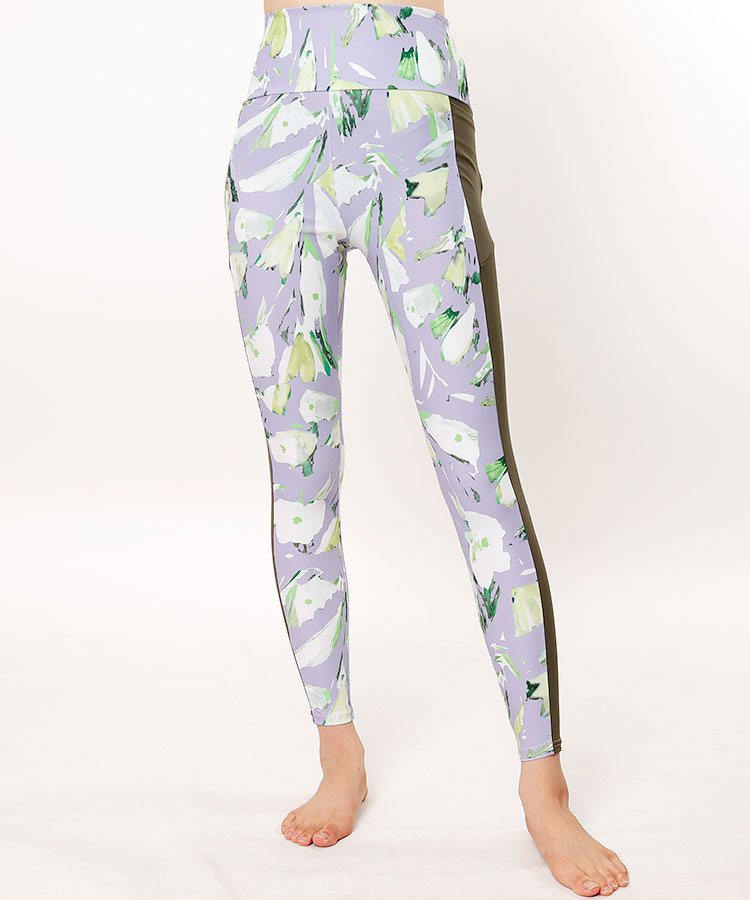 ナージー Ng 水彩風フラワー柄 スポーツレギンス レディースゴルフウェア通販 キュルキュルセレクト Curucuru Select